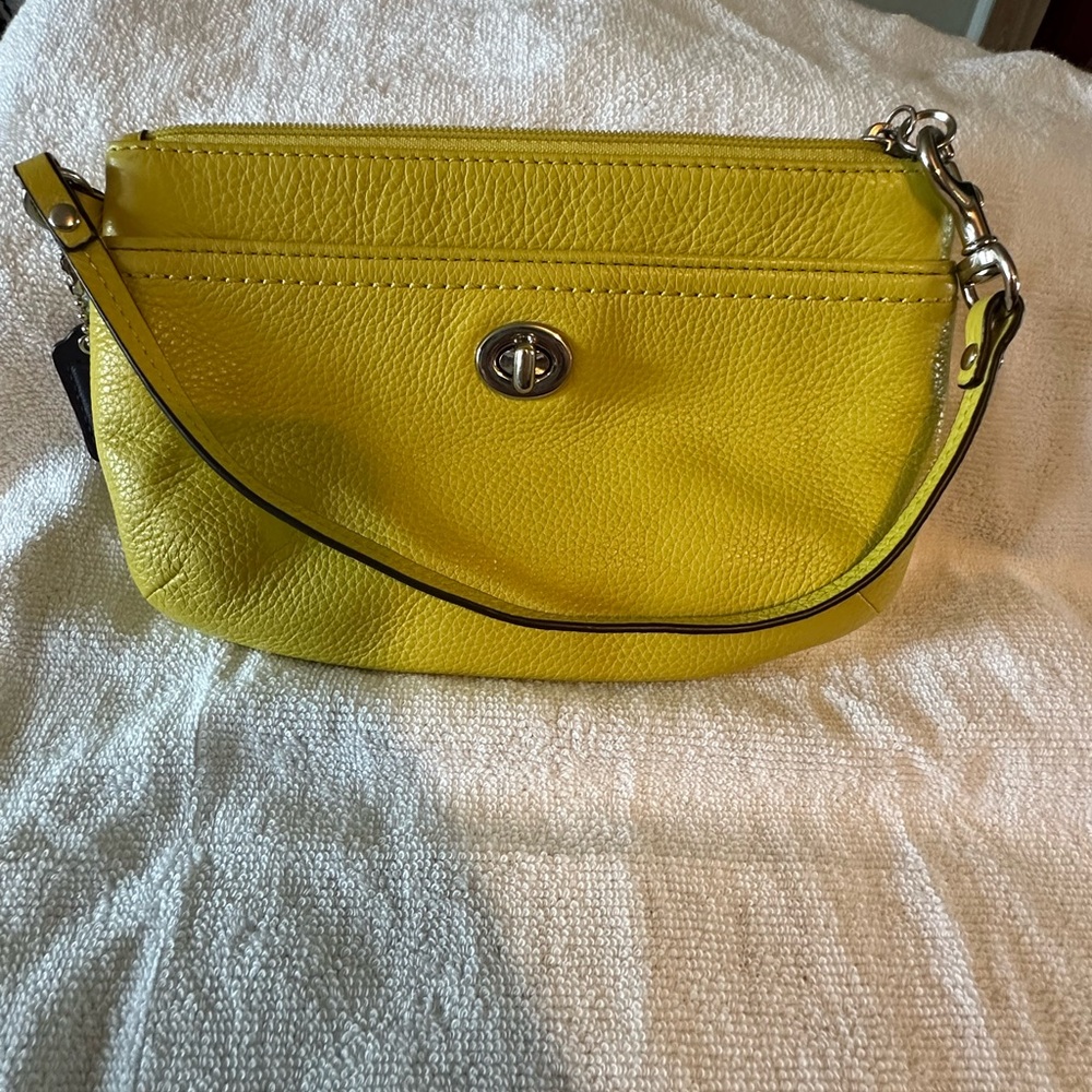 Coach Vibrant Yellow Shoulder Bag